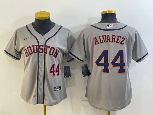 Yordan Alvarez Houston Astros gray jersey