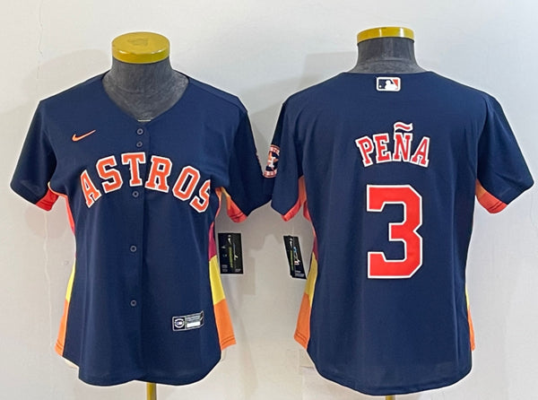 Custom Houston Astros navy jersey