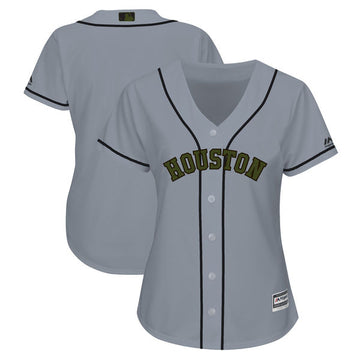 Custom Houston Astros gray jersey