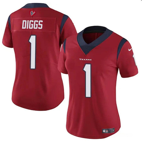 Stefon Diggs Houston Texans red jersey