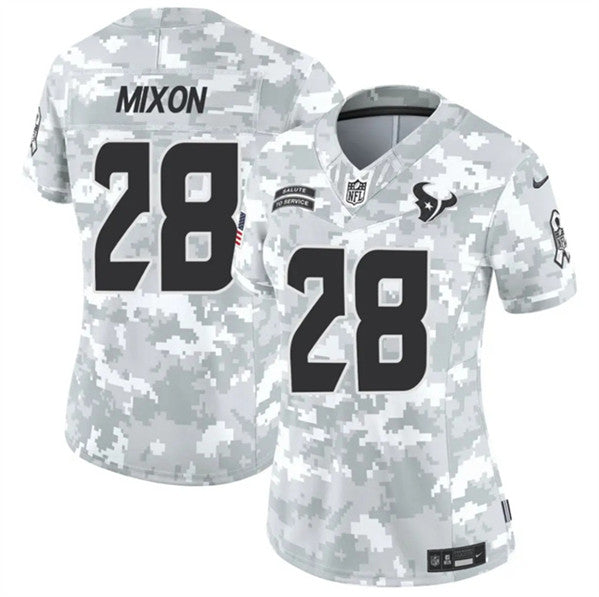 Joe Mixon Arctic Houston Texans camo Salute To Service jersey
