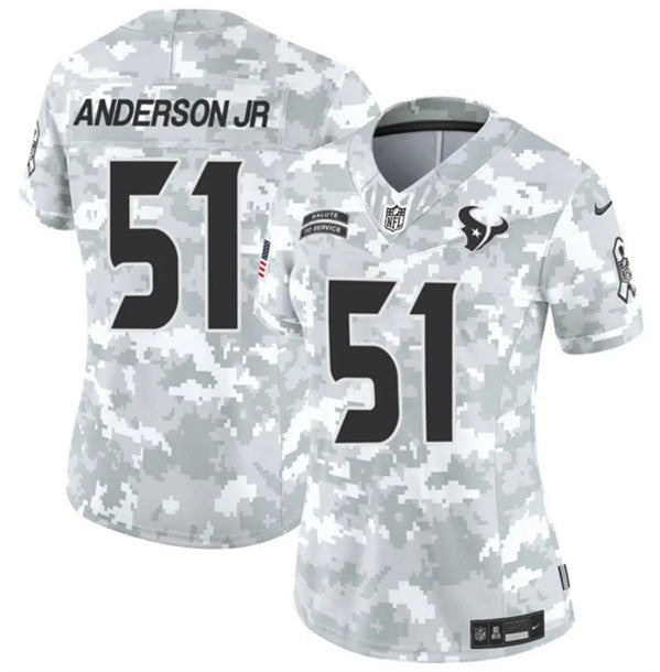 Will Anderson Jr Arctic Houston Texans camo Salute To Service jersey
