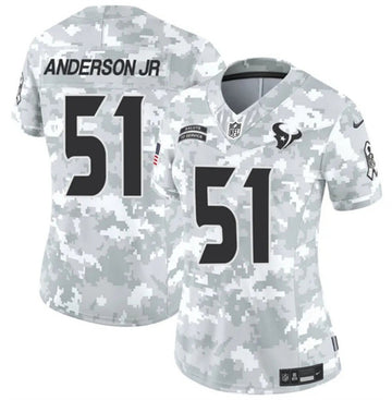 Will Anderson Jr Arctic Houston Texans camo Salute To Service jersey