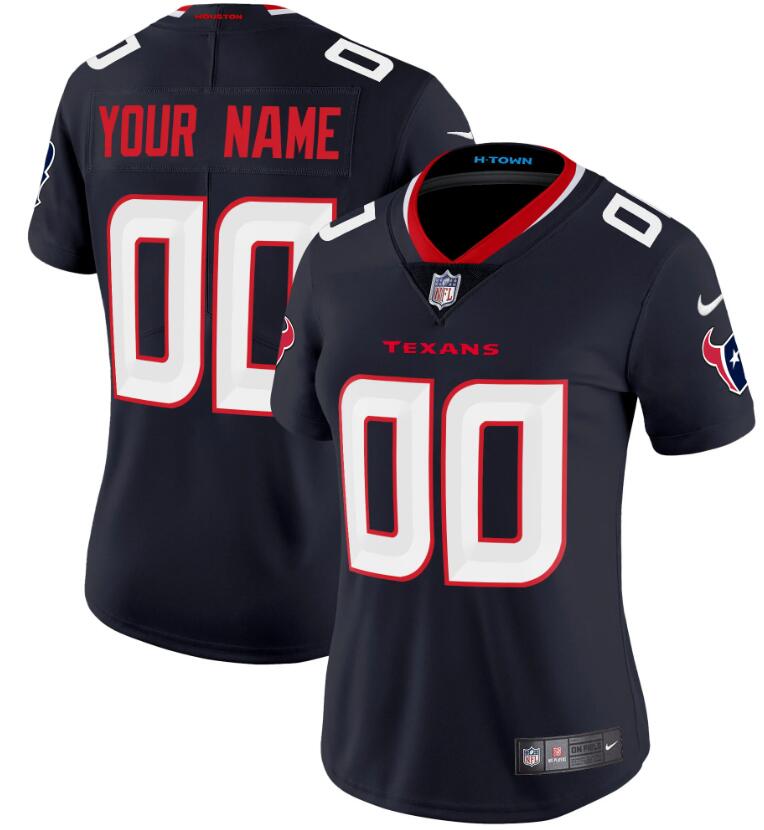 Custom Houston Texans navy FUSE jersey