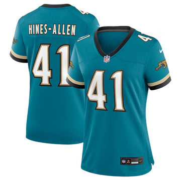 Josh Hines-Allen Jacksonville Jaguars teal Throwback jersey
