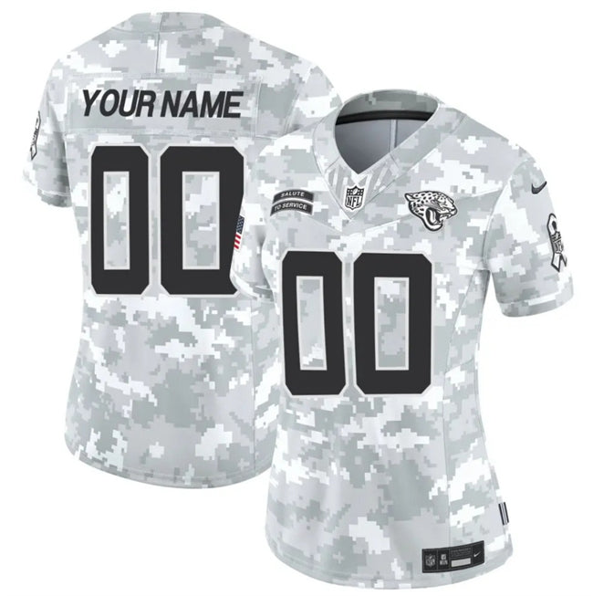 Custom Jacksonville Jaguars camo Salute To Service jersey