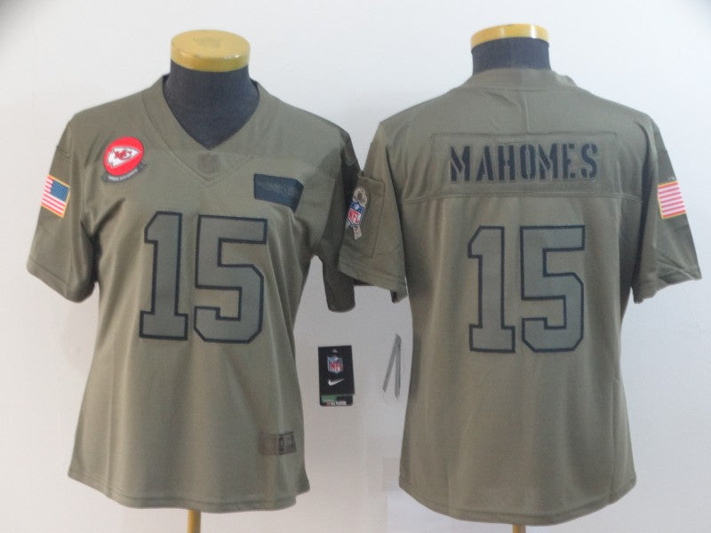 Patrick Mahomes Kansas City Chiefs camo Salute To Service jersey