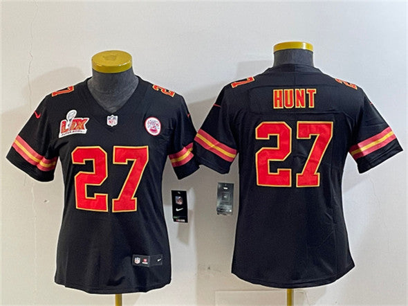 Kareem Hunt Kansas City Chiefs black jersey