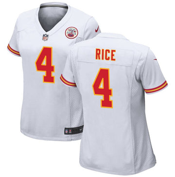Rashee Rice Kansas City Chiefs white jersey