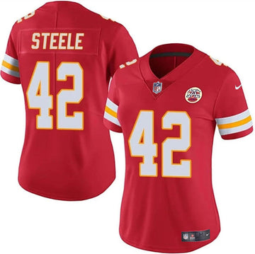 Carson Steele Kansas City Chiefs red jersey