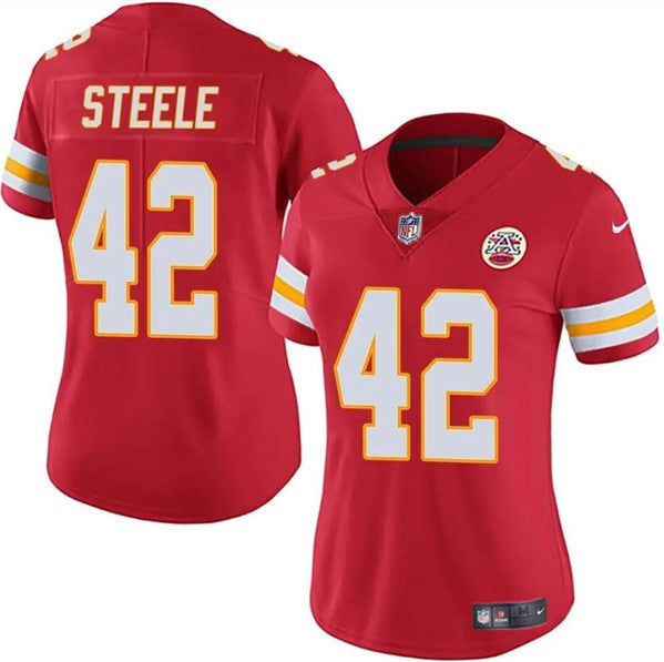 Carson Steele Kansas City Chiefs red jersey