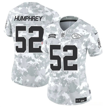 Creed Humphrey Arctic Kansas City Chiefs camo Salute To Service jersey
