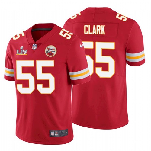Frank Clark Kansas City Chiefs red jersey