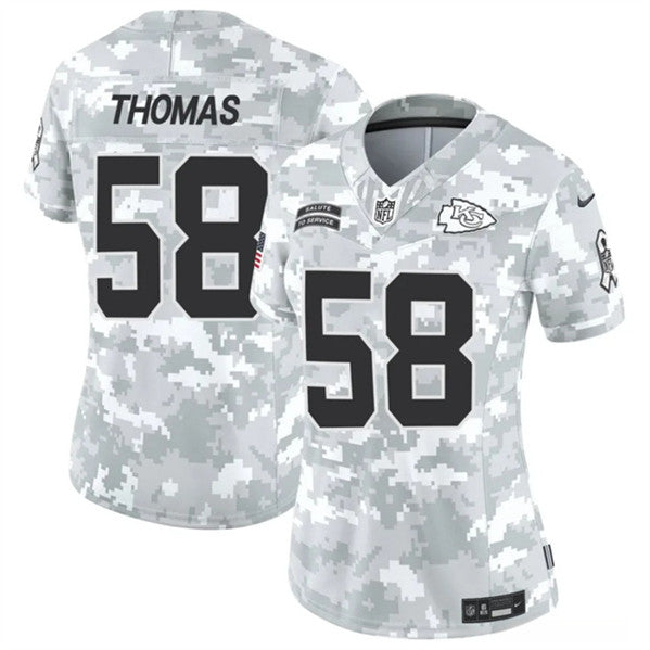 Derrick Thomas Arctic Kansas City Chiefs camo Salute To Service jersey