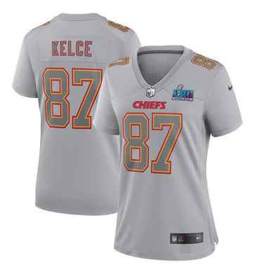 Travis Kelce Kansas City Chiefs gray Game jersey