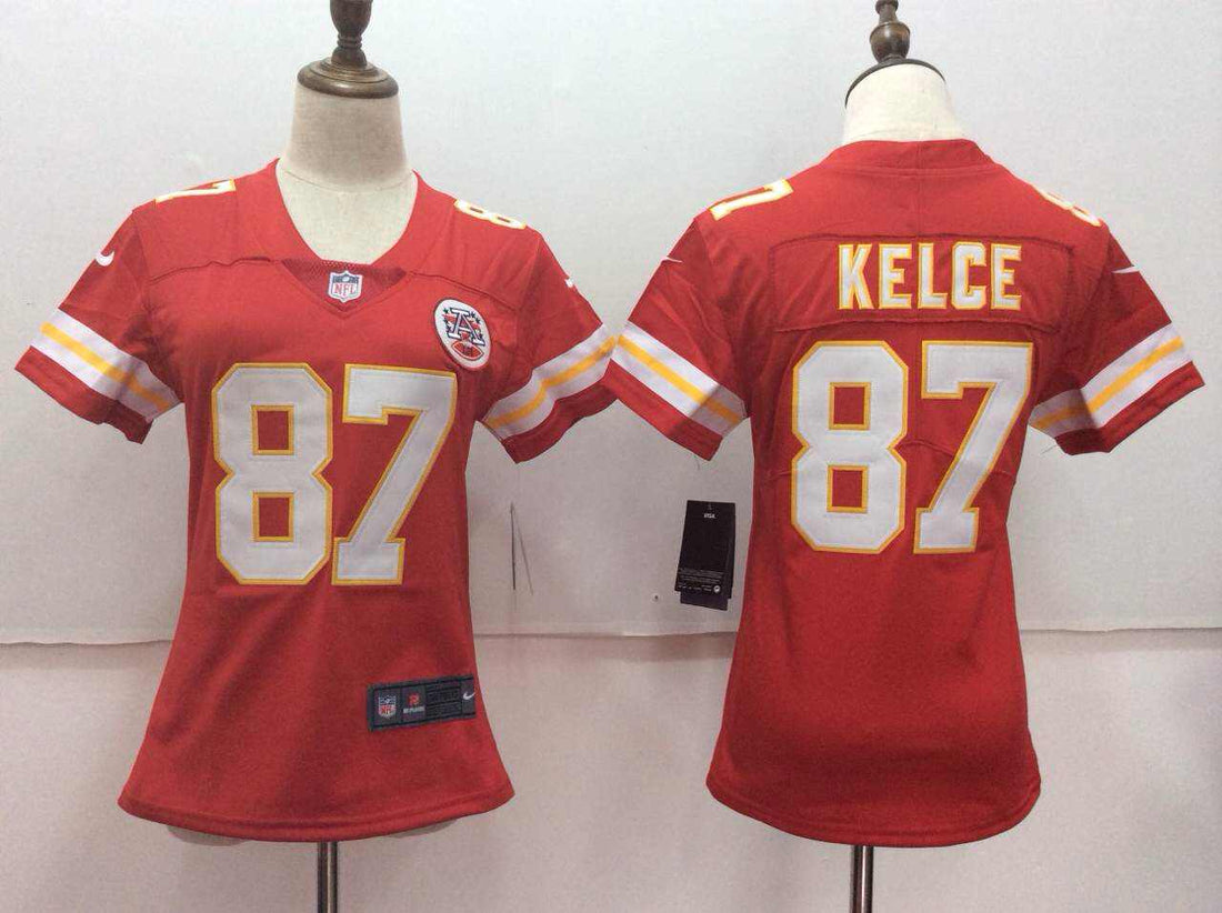 Travis Kelce Kansas City Chiefs red jersey