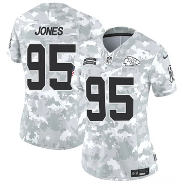 Chris Jones Arctic Kansas City Chiefs camo Salute To Service jersey