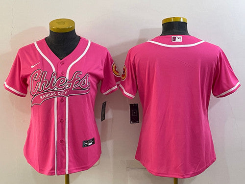 Custom Kansas City Chiefs pink jersey