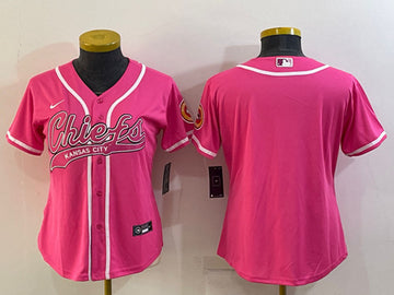 Custom Kansas City Chiefs pink jersey