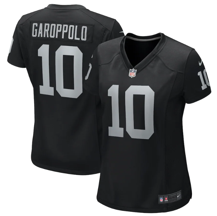Jimmy Garoppolo Las Vegas Raiders black Game jersey