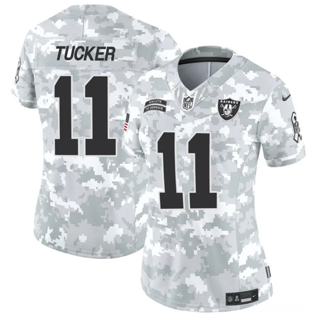 Tre Tucker Las Vegas Raiders camo Salute To Service jersey