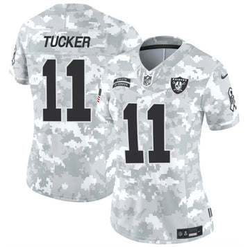 Tre Tucker Las Vegas Raiders camo Salute To Service jersey