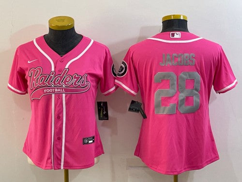 Josh Jacobs Las Vegas Raiders pink jersey