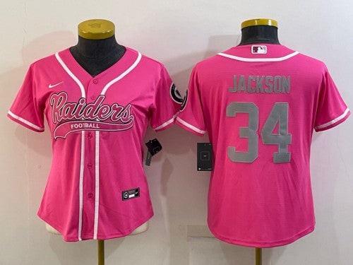 Bo Jackson Las Vegas Raiders pink jersey