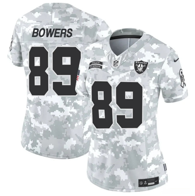 Brock Bowers Las Vegas Raiders camo Salute To Service jersey
