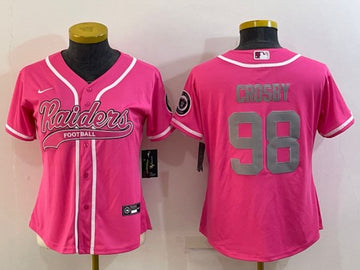 Maxx Crosby Las Vegas Raiders pink jersey