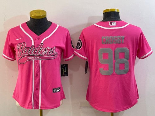 Maxx Crosby Las Vegas Raiders pink jersey