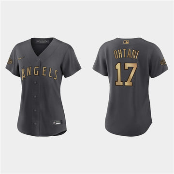 Shohei Ohtani Los Angeles Angels charcoal All-Star jersey