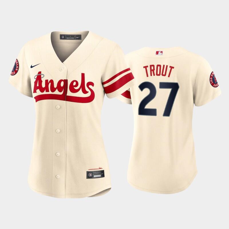 Mike Trout Los Angeles Angels cream City Connect jersey