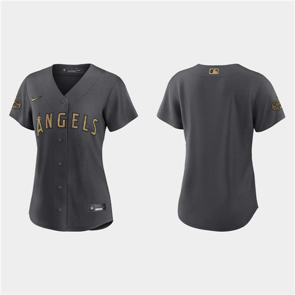 Custom Los Angeles Angels charcoal All-Star jersey
