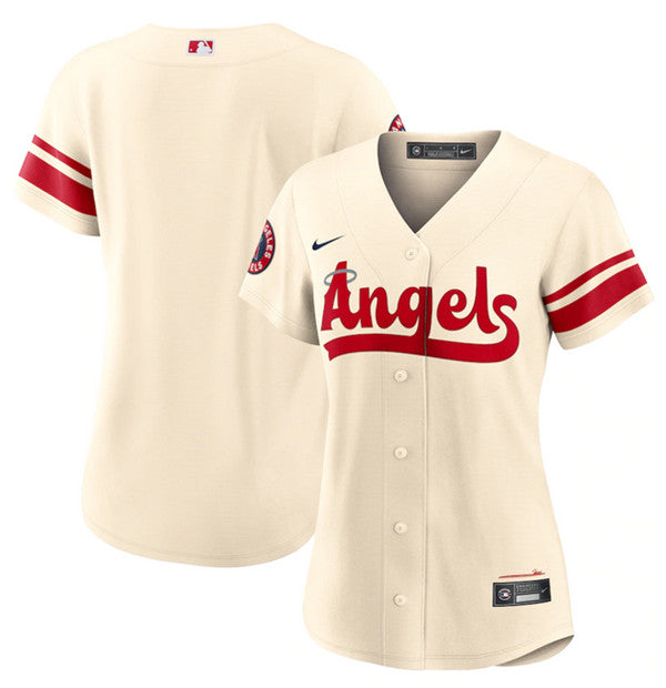 Custom Los Angeles Angels cream City Connect jersey