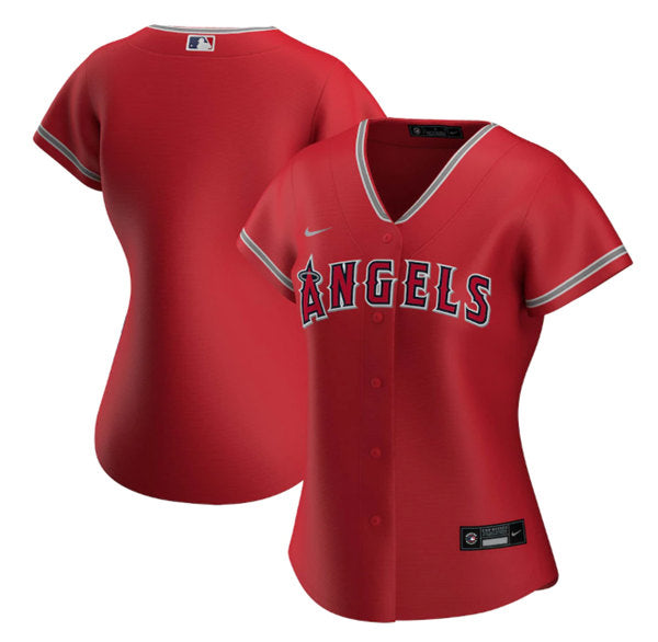 Custom Los Angeles Angels red jersey