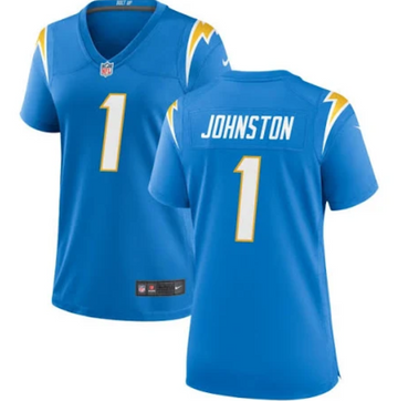 Quentin Johnston Los Angeles Chargers blue Game jersey