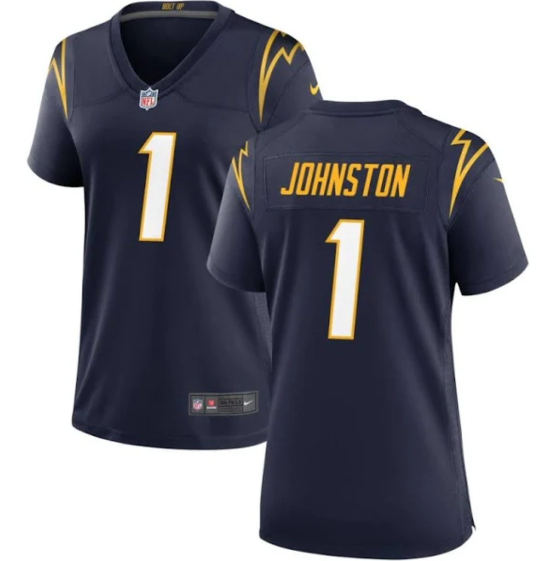Quentin Johnston Los Angeles Chargers navy Game jersey
