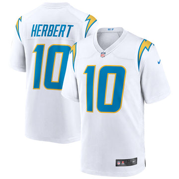 Justin Herbert Los Angeles Chargers white jersey