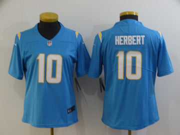 Justin Herbert Los Angeles Chargers blue jersey
