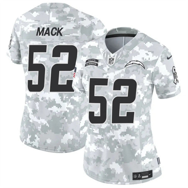 Khalil Mack Arctic Los Angeles Chargers camo Salute To Service jersey
