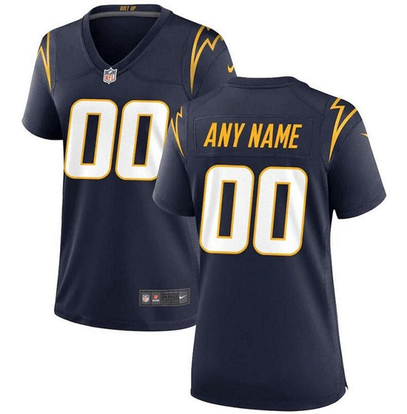 Custom Los Angeles Chargers navy jersey