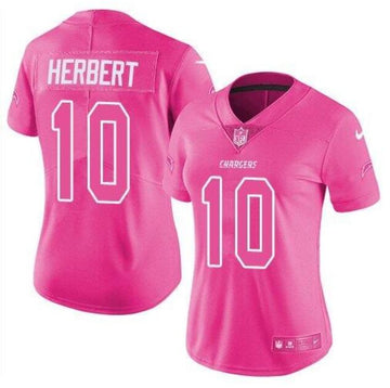 Custom Los Angeles Chargers pink jersey