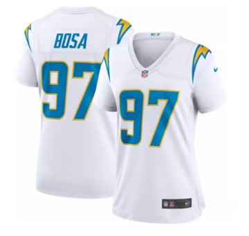 Custom Los Angeles Chargers white jersey