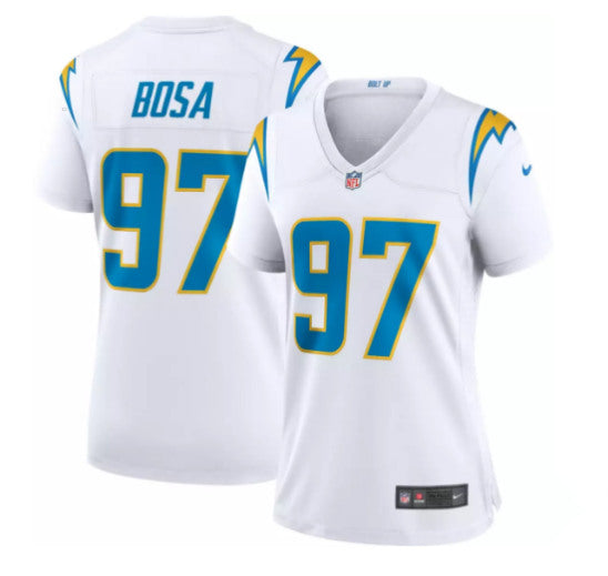 Custom Los Angeles Chargers white jersey