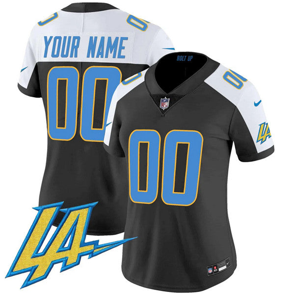 Custom Los Angeles Chargers black FUSE jersey