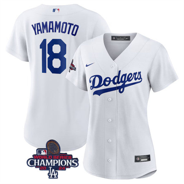 Yoshinobu Yamamoto Los Angeles Dodgers white jersey