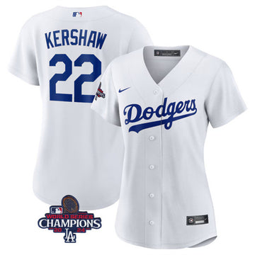 Clayton Kershaw Los Angeles Dodgers white jersey