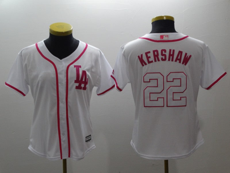 Clayton Kershaw Los Angeles Dodgers white jersey