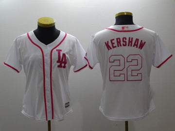 Clayton Kershaw Los Angeles Dodgers white jersey